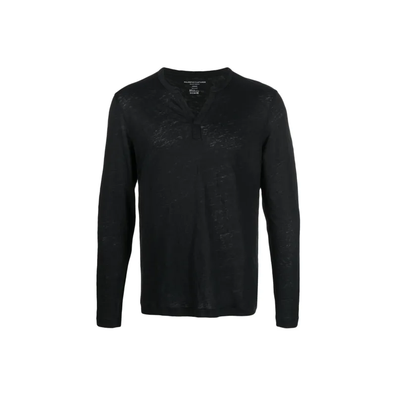 Majestic Filatures V neck Long sleeve Jumper-0
