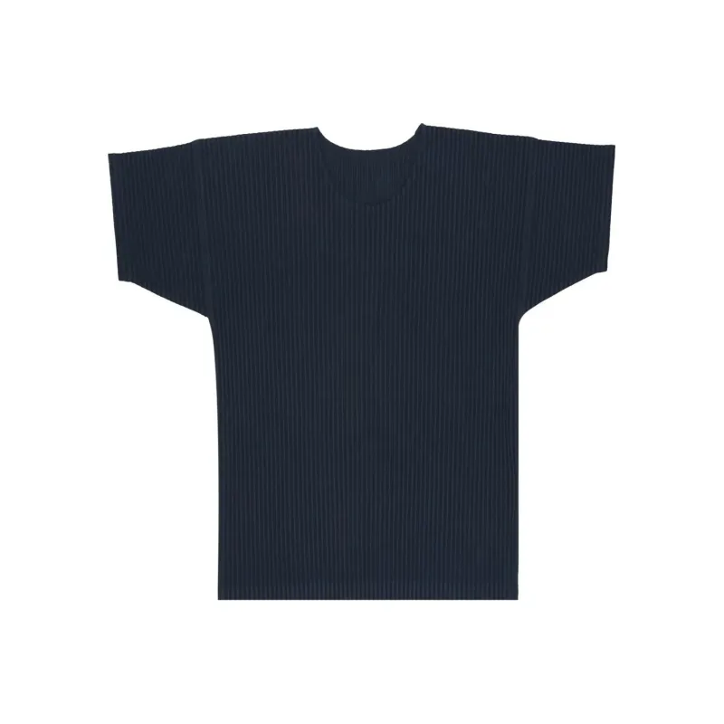 Homme Plissé Issey Miyake Basic Pleated T Shirt-0