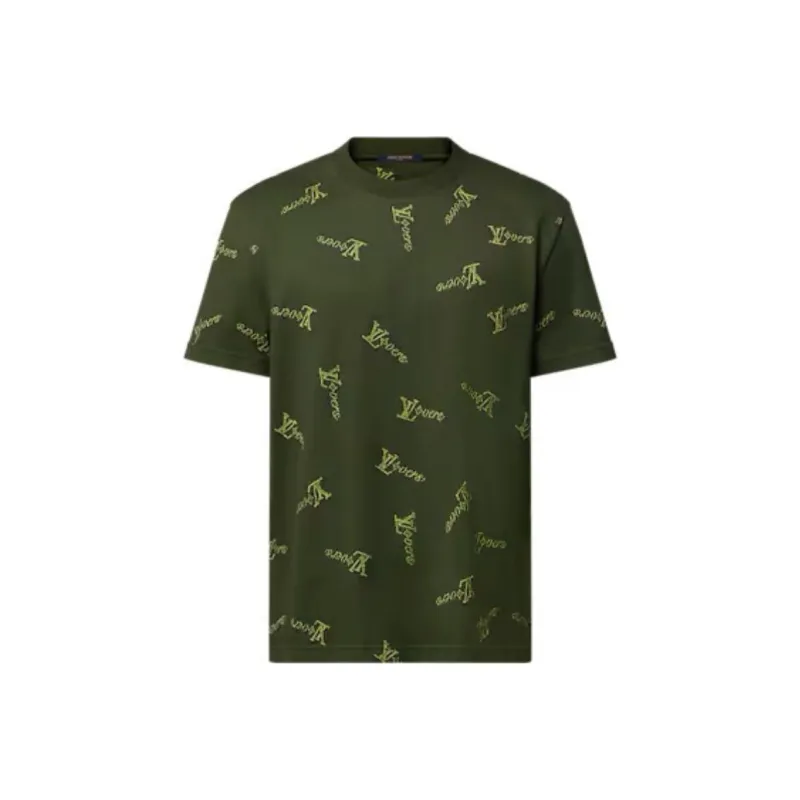 LOUIS VUITTON Jacquard Cotton T Shirt-0