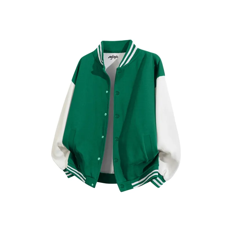 MJ STYLE Long Sleeved Baseball Jacket Unisex-8