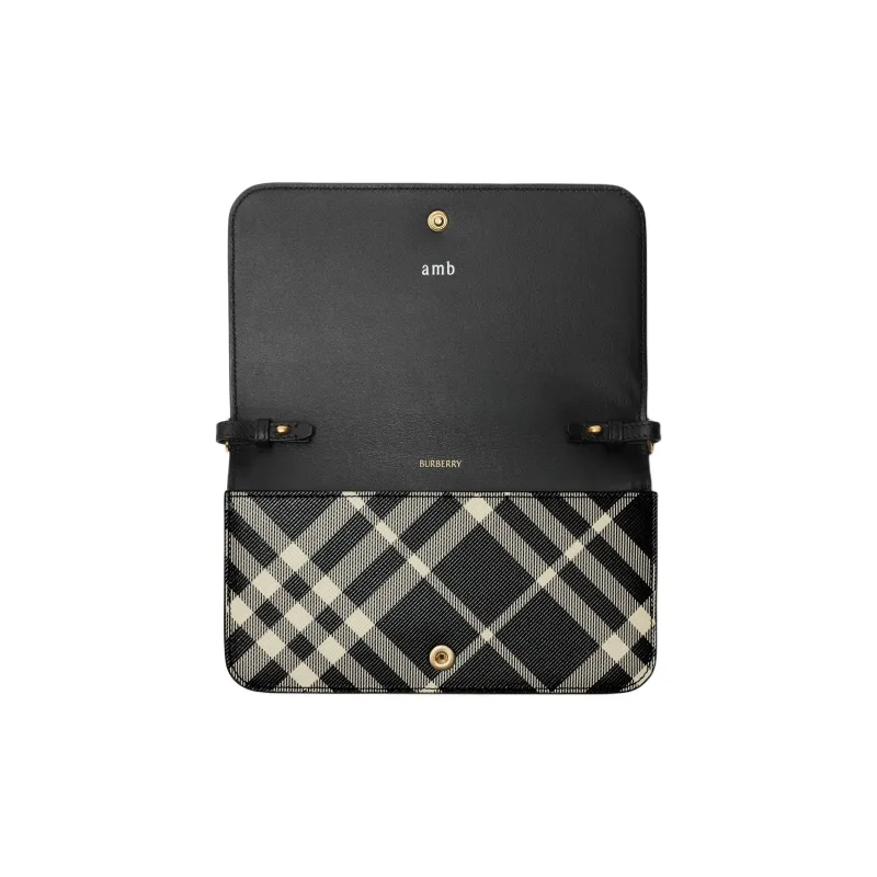 Burberry PU With Polyester And Cotton Wallet Women's Black-2