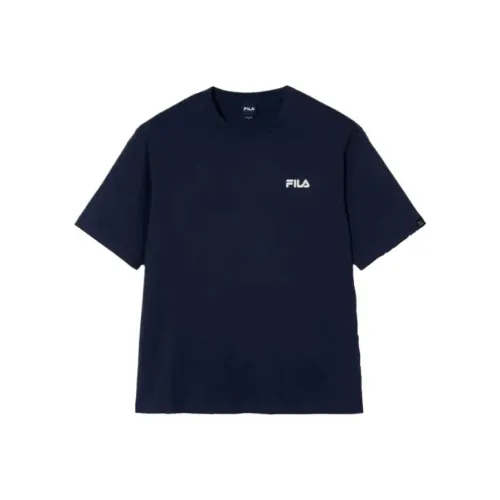 FILA T Shirt Unisex Deep Sea Blue DNA