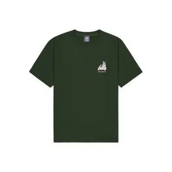 New Balance T Shirt Unisex Dark Khaki Green