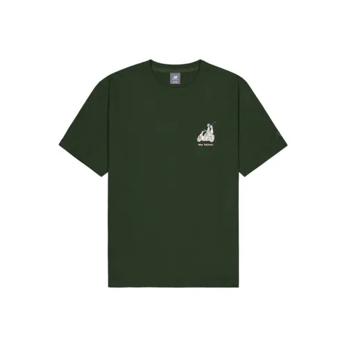 New Balance T Shirt Unisex Dark Khaki Green