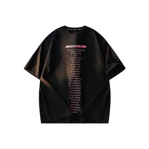Skechers T Shirt Unisex Black 0018