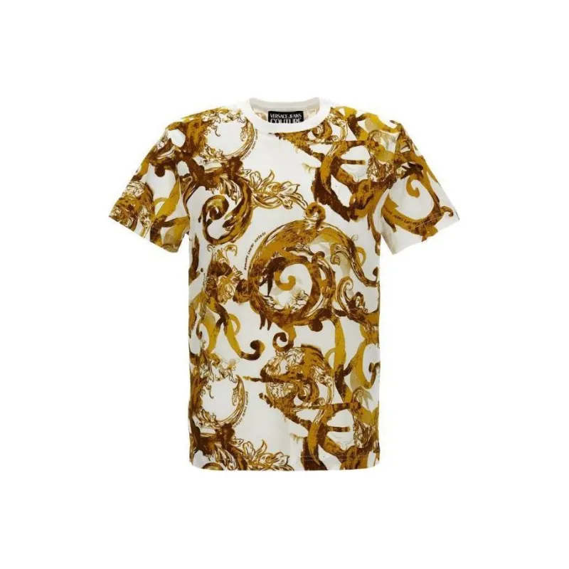 VERSACE JEANS Baroque Printed Crewneck T Shirt-0