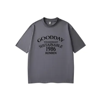 RENBEN Drop Shoulder Sleeve T Shirt Unisex