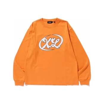 XLARGE Blu Boy Collaboration T Shirts Unisex Orange