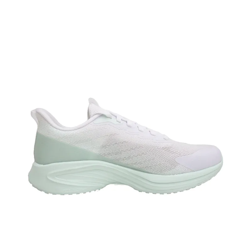 CHAOJIANTA Anti Slip Wear Resistant Low Top Casual Running Shoes Women's Pure White Light Sunlit Green-1