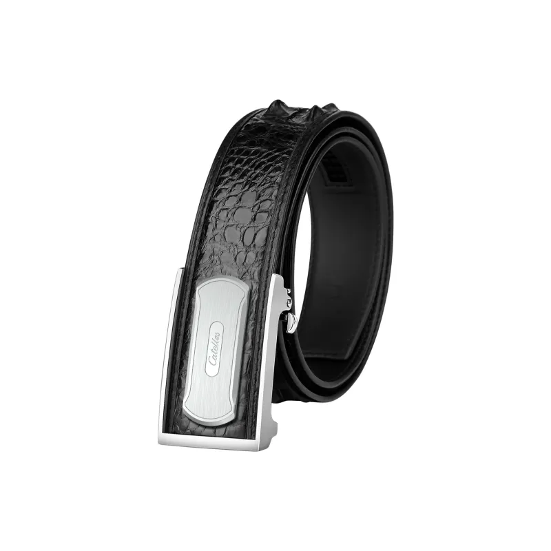 CATELLES Crocodile Leather Belts Men's 3.8cm-12