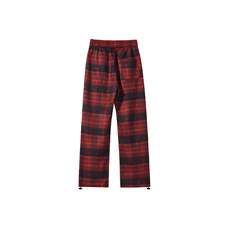 BEAR UNION Casual Pants Unisex Red-1