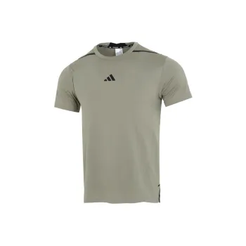 Adidas SS24 T Shirt Men's Egg Stone Silver Gray