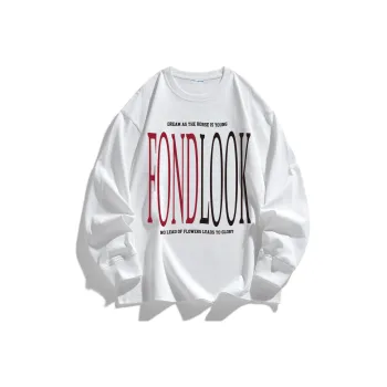 FONDLOOK Long Sleeved T Shirts Unisex