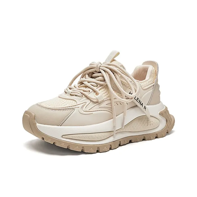 HR Low Top Chunky Sneakers Women's Beige-1