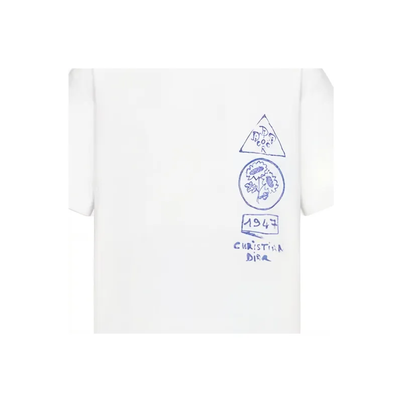 DIOR T Shirts Men White-4