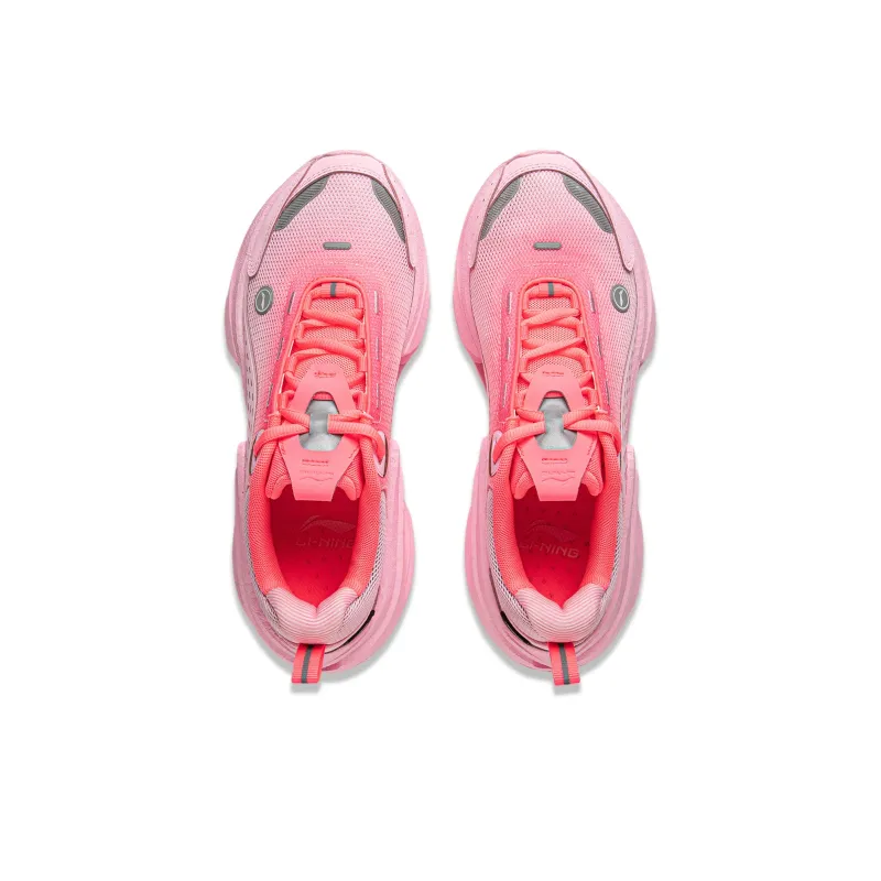 LiNing Jueying CRC Slip Resistant Rebound Low Top Casual Shoes Women's Pink-3