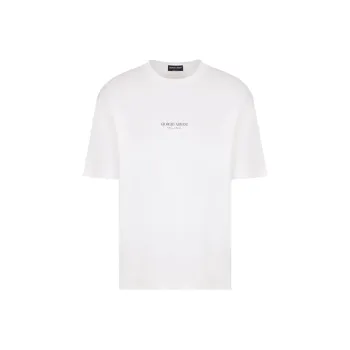 EMPORIO ARMANI Cotton Interlock Crew neck T shirt
