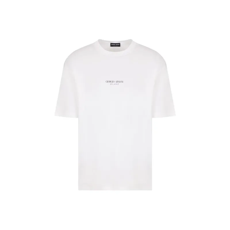 EMPORIO ARMANI Cotton Interlock Crew neck T shirt-0