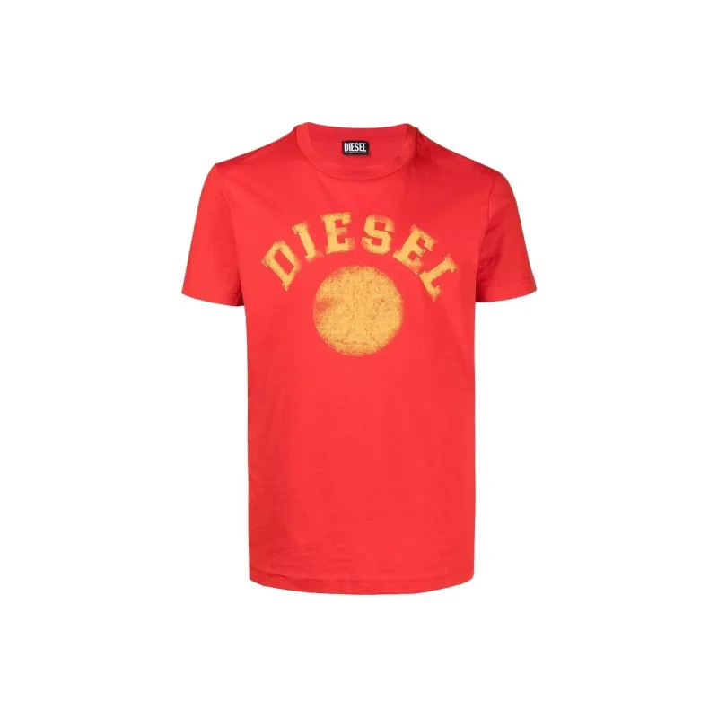DIESEL T-Shirts Men Red-0