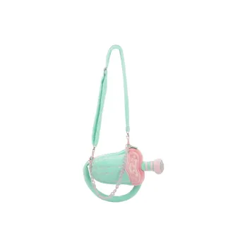 SUZHOU MUSEUM Cotton Crossbody Bag Regular Women's Green & Pink
