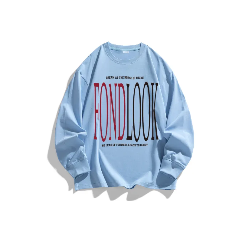 FONDLOOK Long-Sleeved T-Shirts Unisex-1