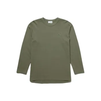 LACOSTE T Shirt Men's Khaki Olive