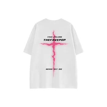 FAVEPOP Loose Fit Casual Heavyweight 100% Cotton Crew Neck Short Sleeved T Shirt Unisex