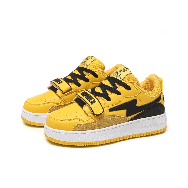 DEFINEX Low-Top Skateboard Shoes Unisex White-37