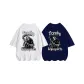 2 Pack (White+Navy Blue)