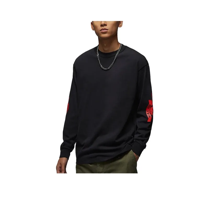 Jordan T-Shirt Men's Black/Pepper Red-0