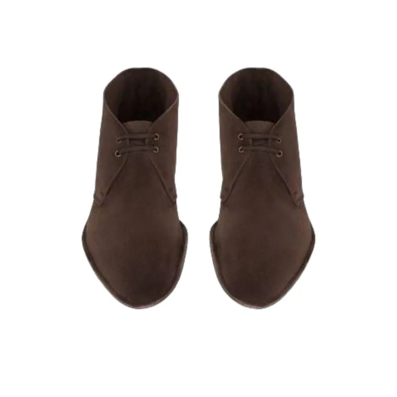 SAINT LAURENT Valentin Ankle Boots Men's Brown-3