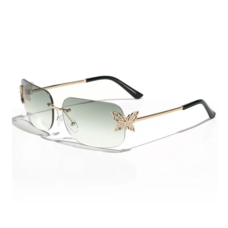 KENMO Stainless Steel Irregular Shape Sunglasses Unisex-15