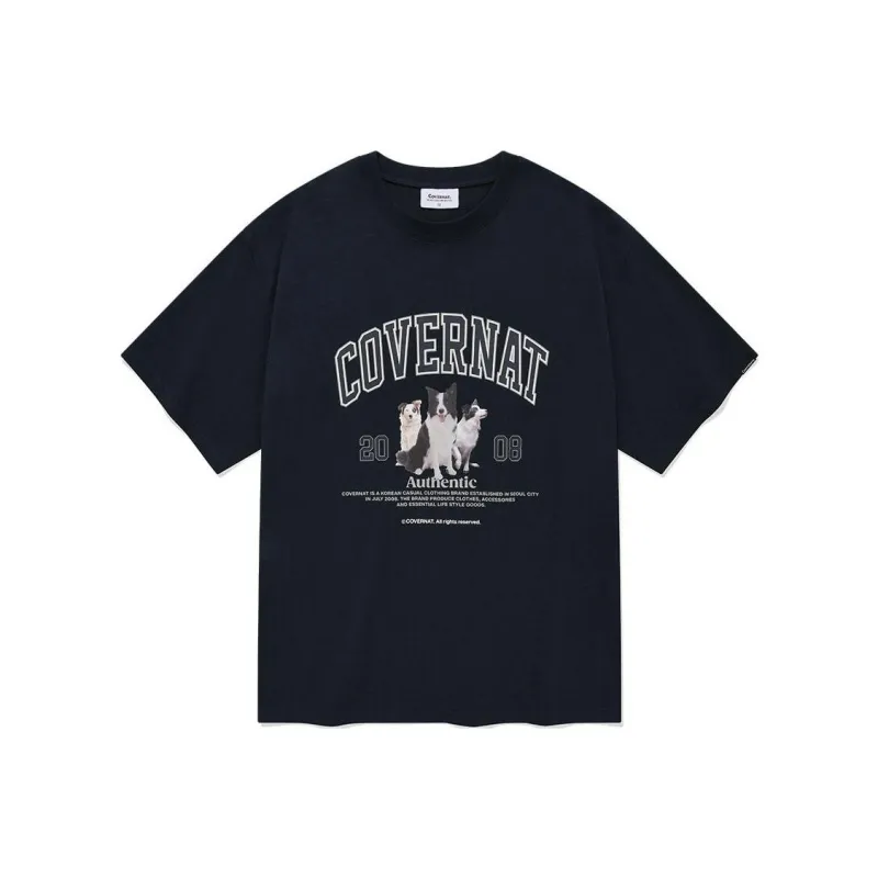 COVERNAT SS24 T Shirt Unisex Marine Blue-0