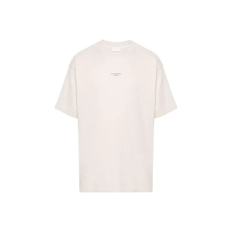 DROLE DE MONSIEUR Slogan Printed Crewneck T Shirt-0
