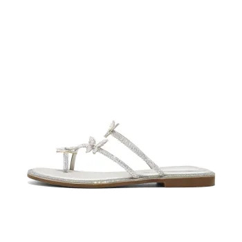 BELLE Slide Slippers Women's Silver