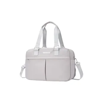 Warrior Nylon Fabric Gym Bag Unisex Dune Gray