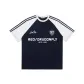 Navy Blue & White Heather Gray