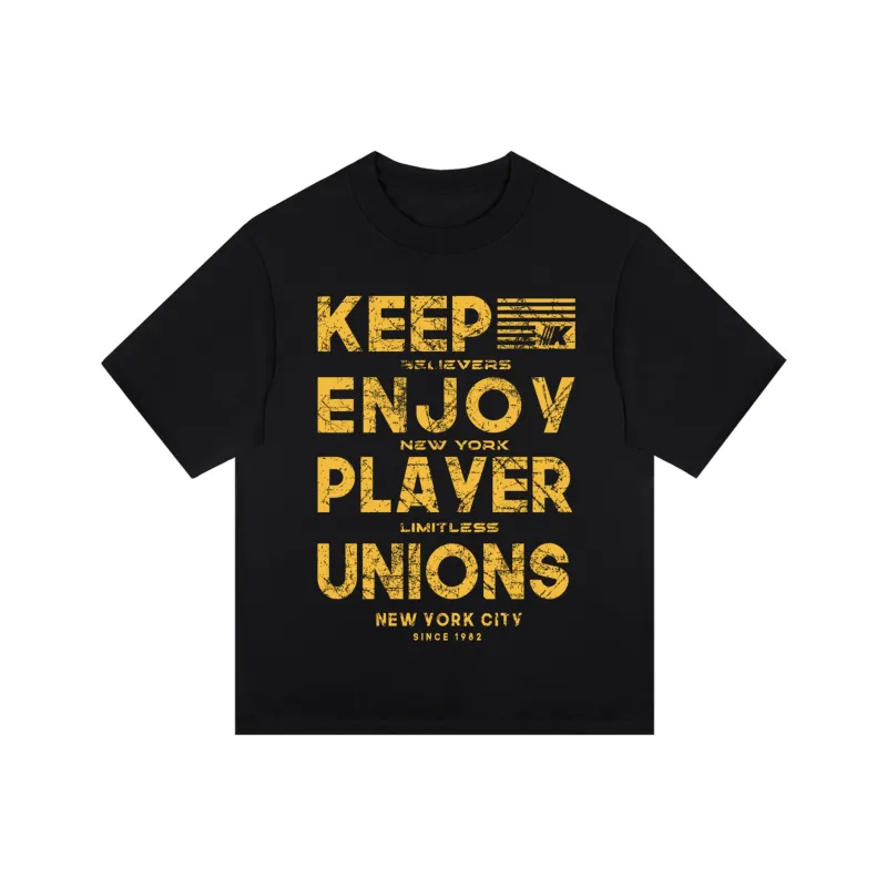 Kepu T-Shirt Unisex Black Print White-3