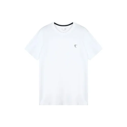 QIAODAN Drop Shoulder Sleeve T Shirt Men's Jordan White