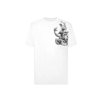 PHILIPP PLEIN Tattoo print Cotton T shirt