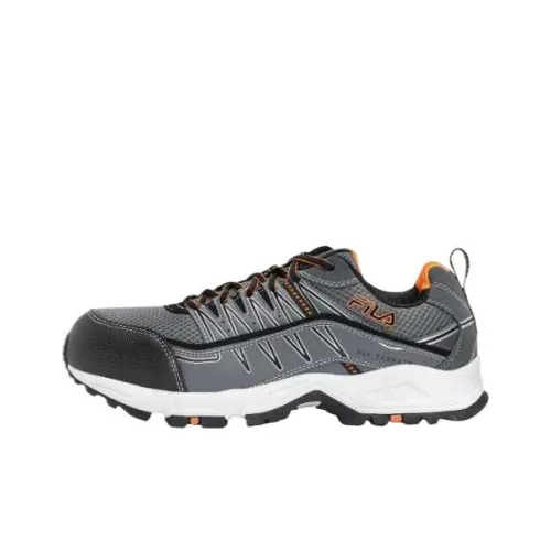 FILA Memory All Terrain Peak Low Top Trekking Shoes Men's Black Gray Color
