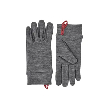 HESTRA   Knit Gloves Men's Gray