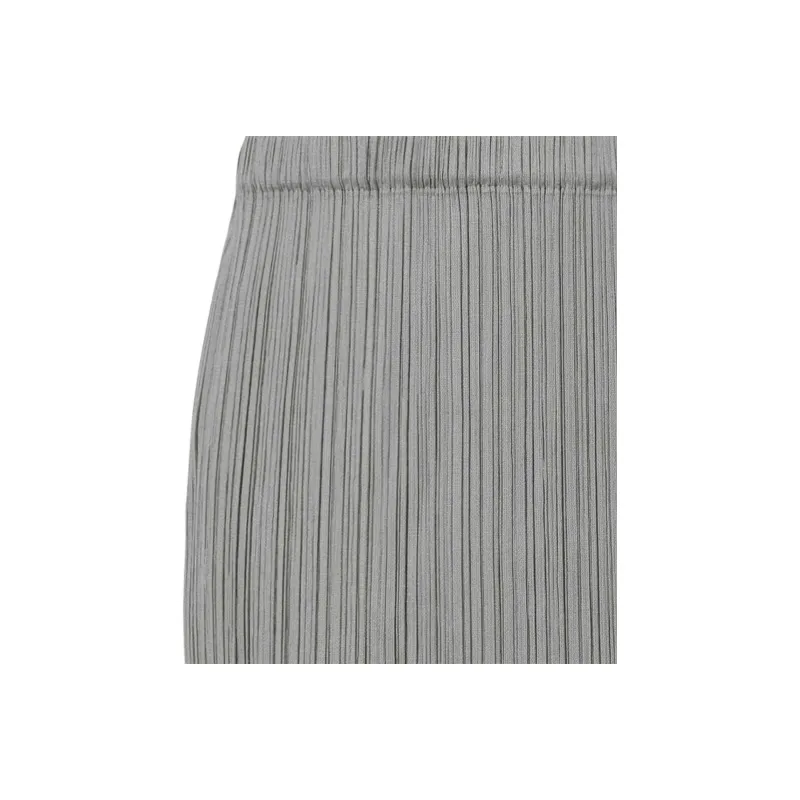 PLEATS PLEASE ISSEY MIYAKE Casual Long Skirts Women's Gray-3