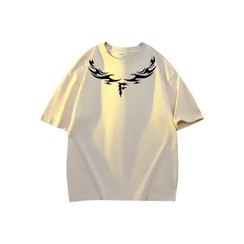 FONDLOOK T Shirt Unisex Beige Apricot