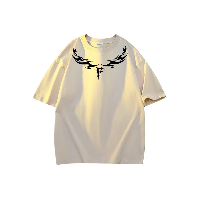 FONDLOOK T-Shirt Unisex Beige Apricot-0