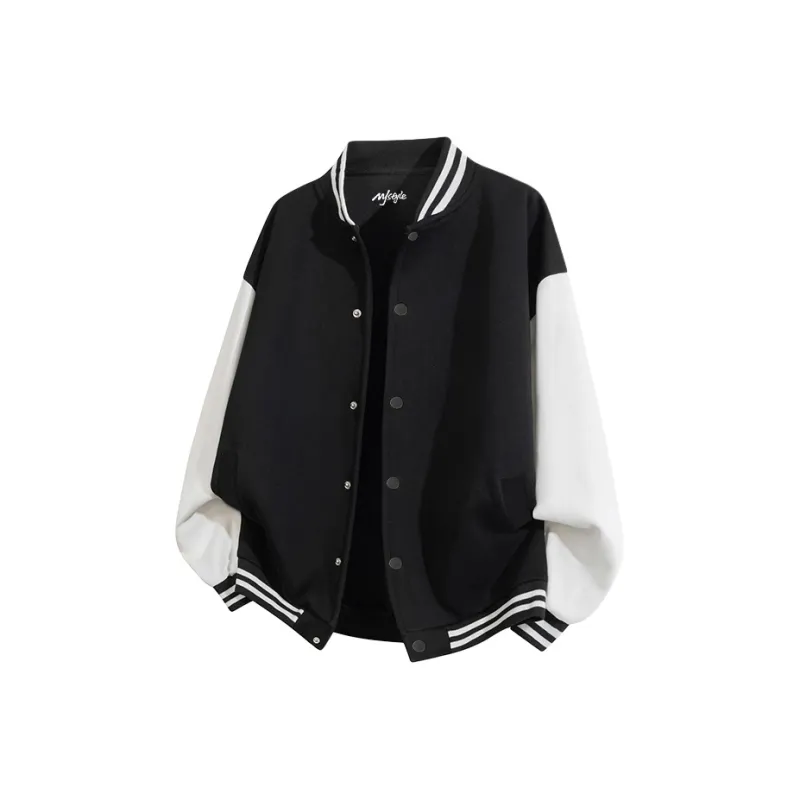 MJ STYLE Long Sleeved Baseball Jacket Unisex-0