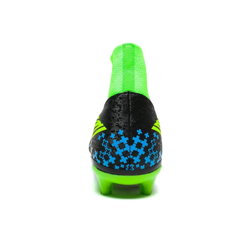 QIUTEXIONG FG Rubber Long Studs TF Rubber Broken Studs Slip Resistant Soccer Shoes Unisex-36