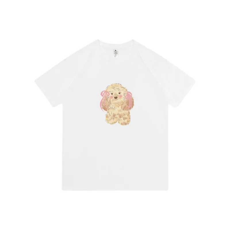 Puppytown T Shirt Women's White-0