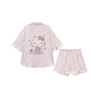 GUKOO x Hello Kitty Sanrio Series Pajama Set Women's Jam Pink