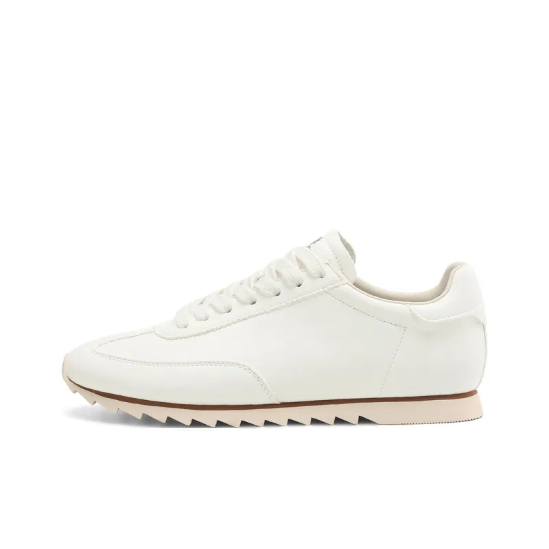 BOERDIQI German Army Trainers Low Top Casual Shoes Women's White-0